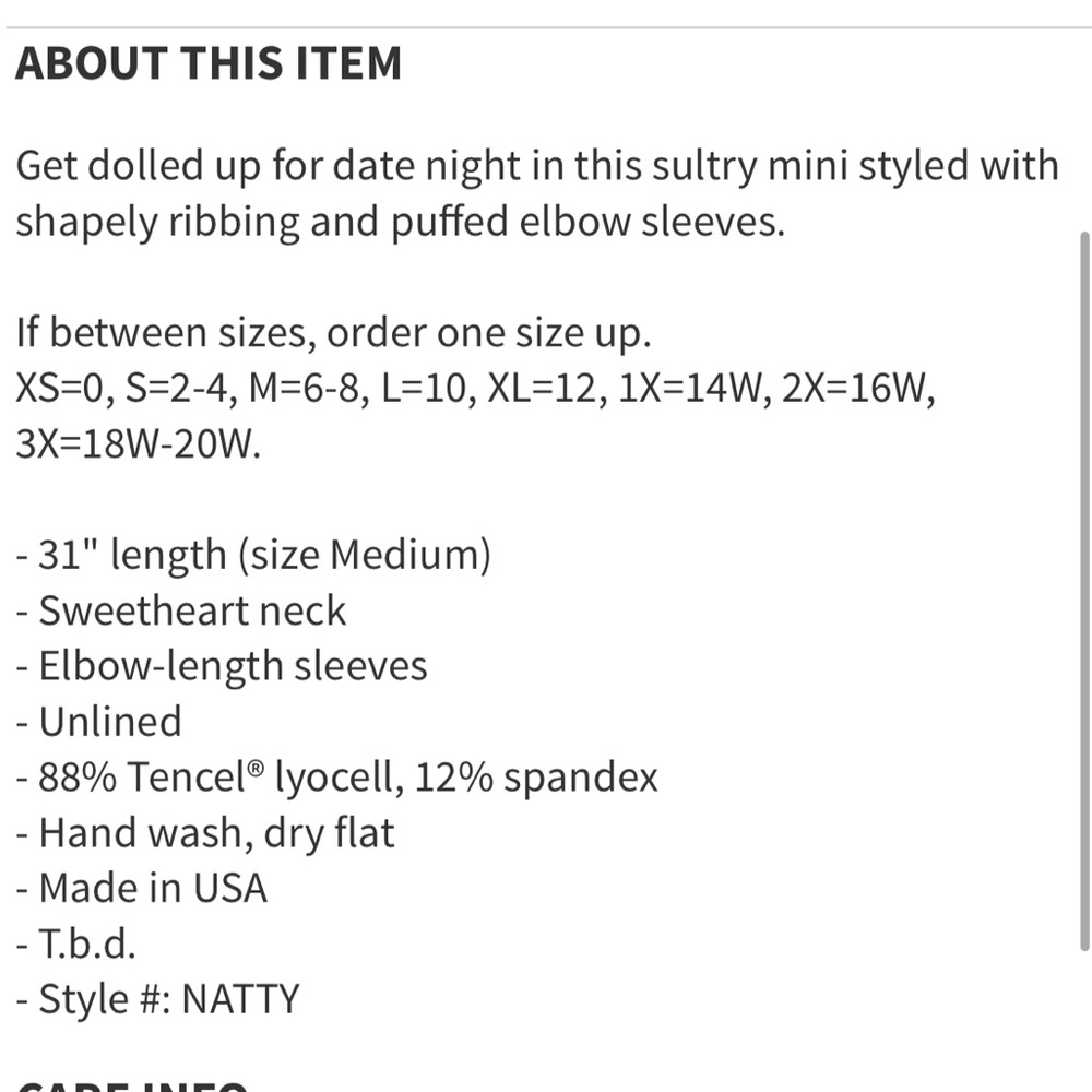 Reformation Natty Mini Dress Plus Size 2X - Picture 8 of 8